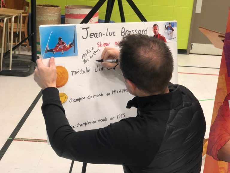 Jean-Luc Brassard à l’école Le Sentier