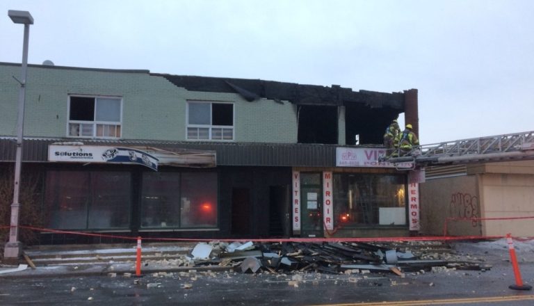 Incendie suspect dans une ancienne vitrerie