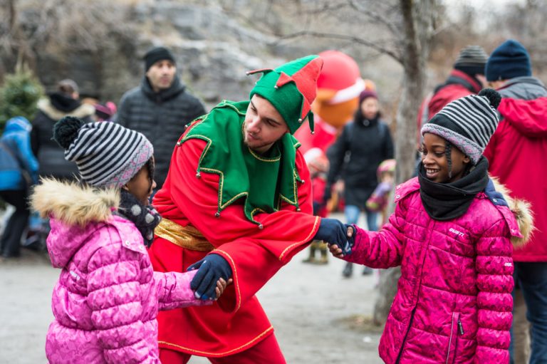 Père Noël de passage au Centre de la nature