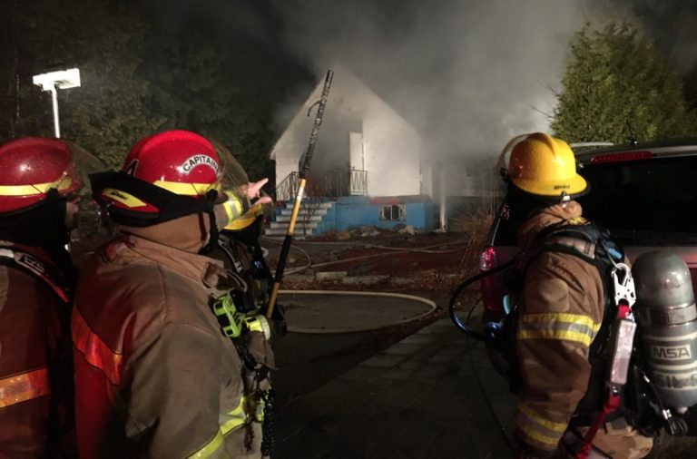 Église rasée par le feu île Bigras