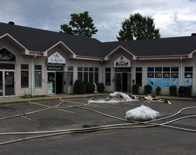 Incendie dans un restaurant de sushi