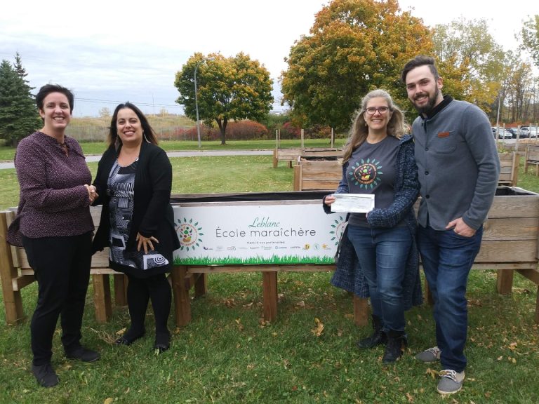 5800 $ pour le projet «Leblanc, école maraîchère»