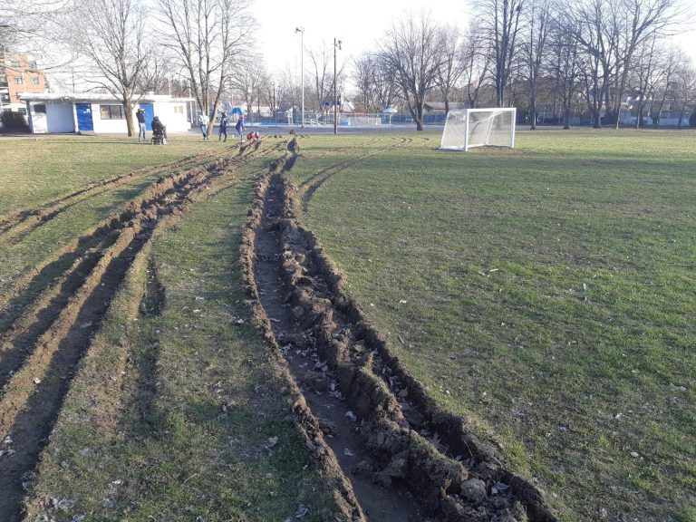 Saccage au parc Bon-Pasteur parc Bon-Pasteur