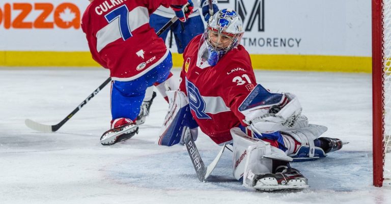 Cayden Primeau sur l’équipe d’étoiles des recrues de la LAH Primeau