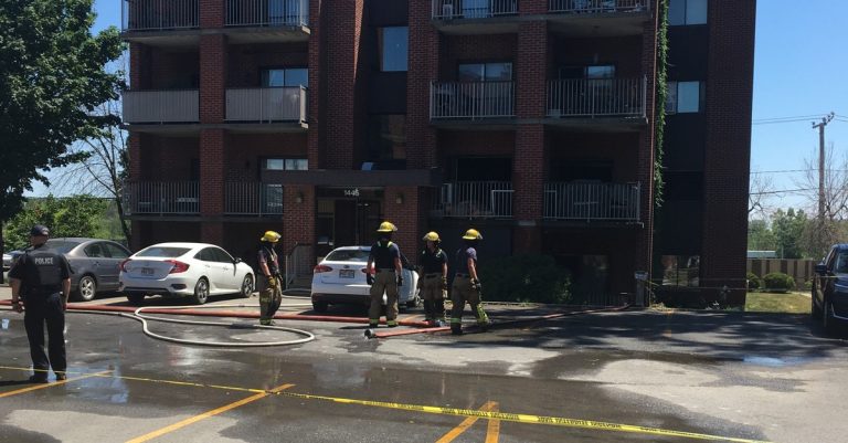 Feu au deuxième étage d’un immeuble à logements dans Vimont Monette