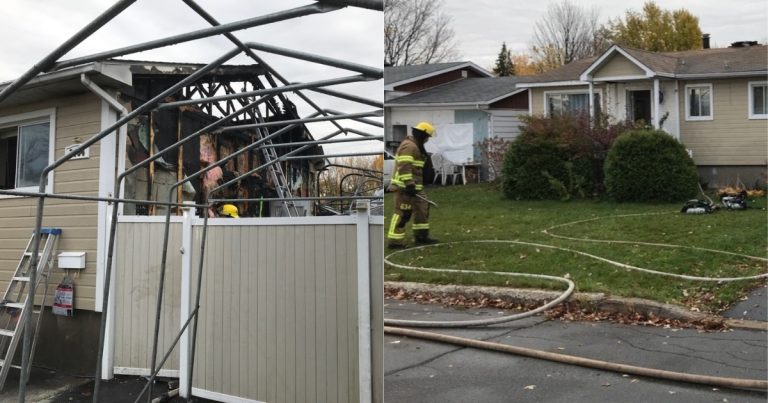 Deux personnes à la rue après un feu dans Fabreville Incendie Rue Gustave