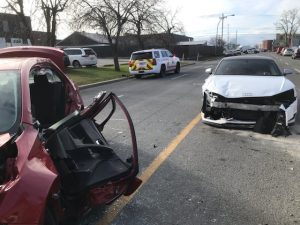 Accident collision Rue Monterey