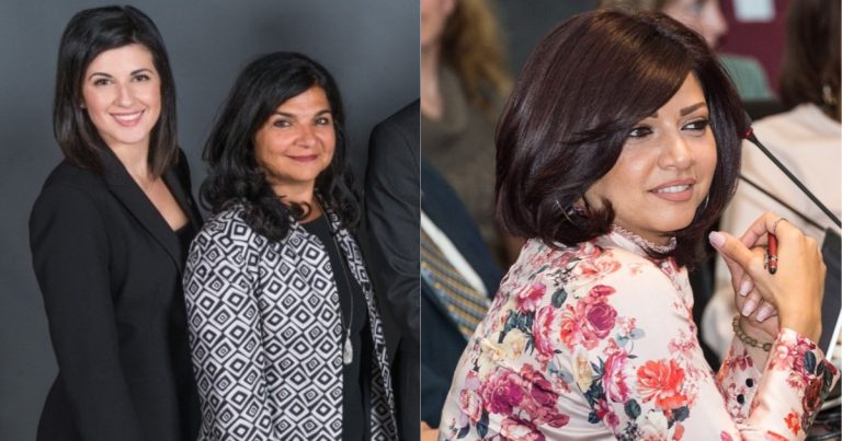 Isabella Tassoni, Aglaia Revelakis et Sandra El-Helou.