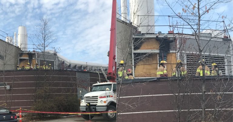 Petit incendie à la station d’épuration La Pinière Feu Usine Épuration La Pinière