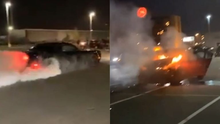 Collision incendie Carrefour Laval