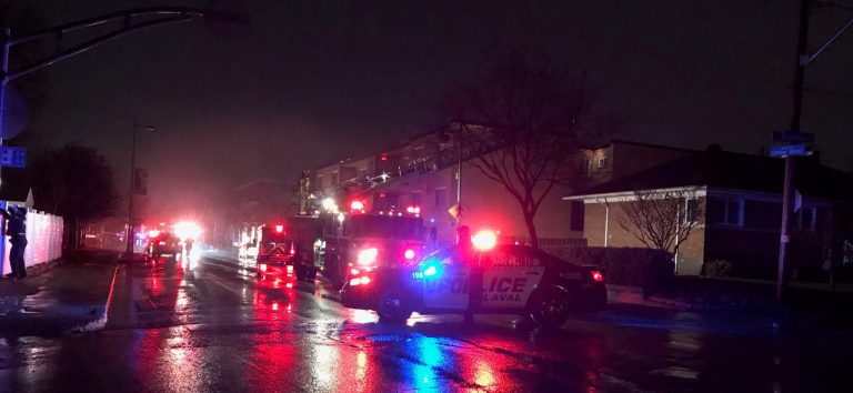 Incendie boulevard Cartier Ouest Noël