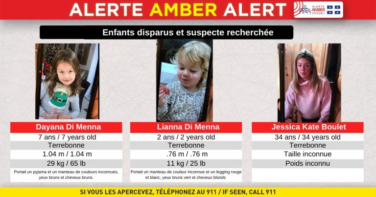 Alerte AMBER: les deux fillettes retrouvées