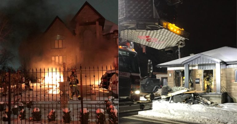 Incendies suspects quasi simultanés à Laval Incendie Suspect chemin du Bord-de-l'Eau Sainte-Dorothée