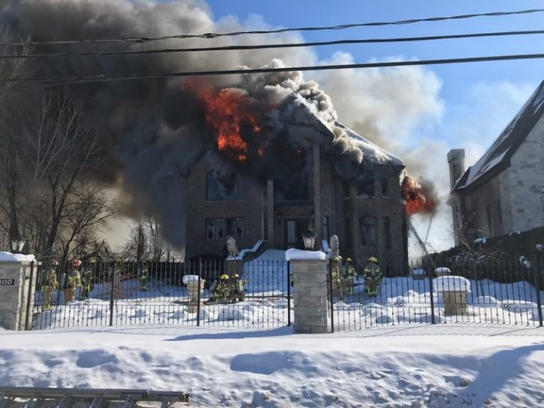 Incendie criminel suspect rang du Haut-Saint-François