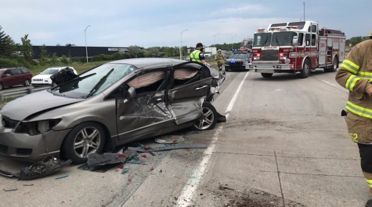 Plusieurs blessés dans une collision sur l’A-440 Accident 440 18 Juin 2021