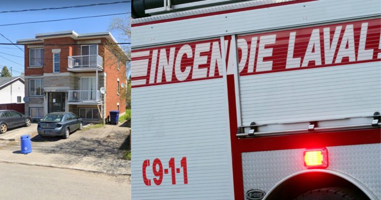 Un immeuble locatif inhabité prend feu Incendie 79e Avenue Chomedey