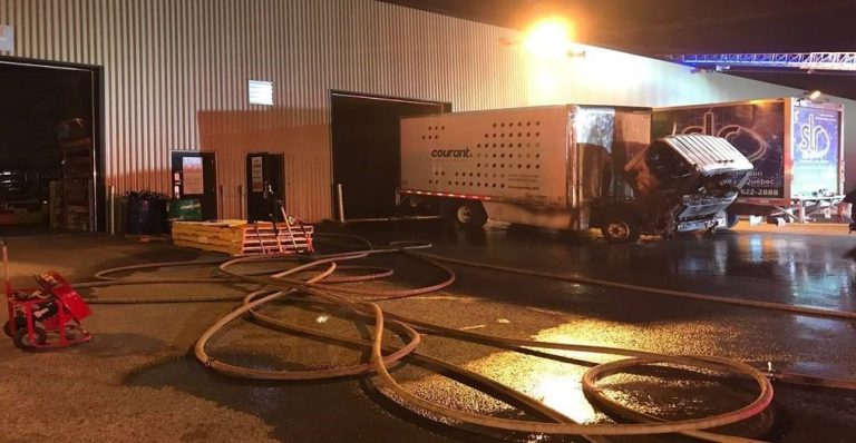 Incendie Camion rue Bernard-Lefebvre