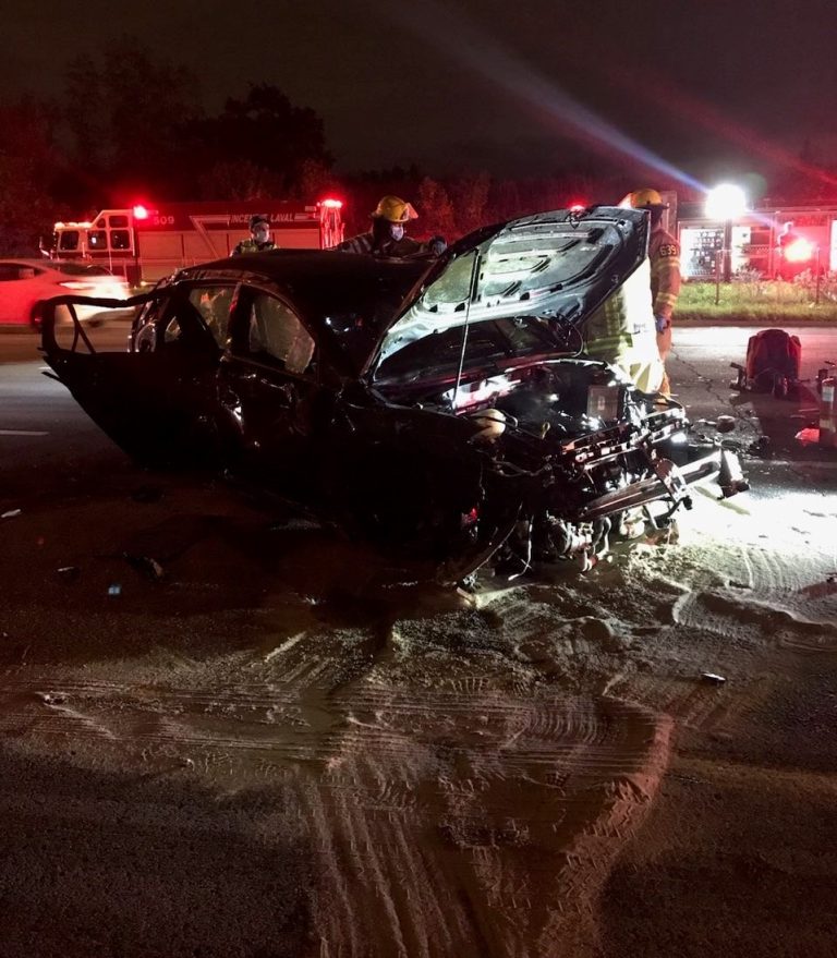 Accident et tonneaux sur l’A-440