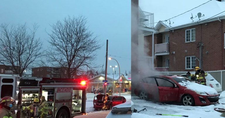 Feux suspects de véhicules à Vimont