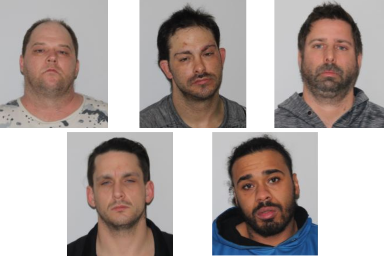 5 arrestations après des vols de véhicules de 2 M$ Jean-Guy Lebeau, Dave Millard, Jean Tellier, Kevin Lafontaine, Joel Simon Campusano réseau voleurs véhicules
