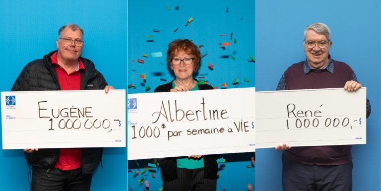 3 nouveaux millionnaires à Laval! 3 trois nouveaux millionnaires Laval gagnants Loto