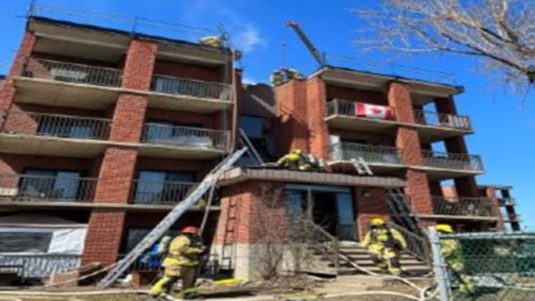 50 000$ de dégâts après des travaux de revêtement Incendie travaux revêtement extérieur montée Monette Vimont