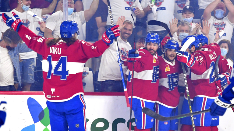 Le Rocket en avance contre les Americans